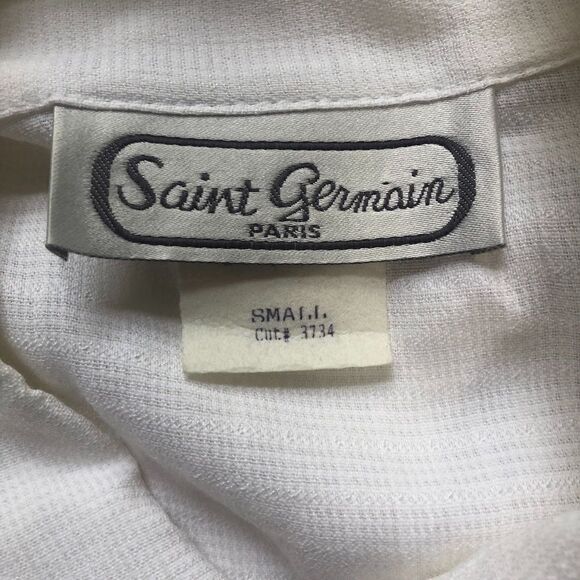 SAINT GERMAIN Paris Jacket, Vintage, White/Gold S - Picture 5 of 7